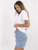 Tričko D12022AC02705A bílé a modré Tričko D12022AC02705A bílé a modré