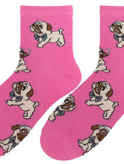 Ponožky Bratex POP-D-164 Pink