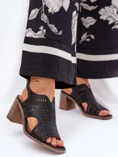 Sandály na podpatku model 211365 Step in style