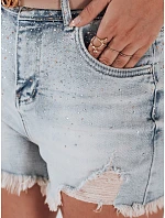 Dámské džínové šortky se zirkony LIKE A STAR modré FashionStreet SY0472