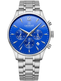 Pánské hodinky Giewont Chronograph Sapphire Silver Blue GW6310-B3
