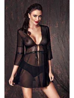 Černé negližé Camelie + kalhotky ZDARMA! - Anais Černé negližé Camelie + kalhotky ZDARMA! - Anais