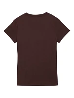 Dámské tričko Puma ESS Small No.1 Logo Tee(s), tmavě hnědé, 682373, 33 Dámské tričko Puma ESS Small No.1 Logo Tee(s), tmavě hnědé, 682373, 33