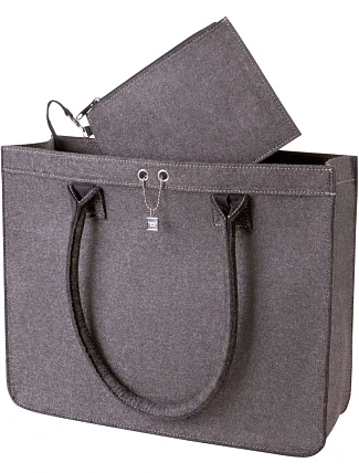 Halfar 1807556 Plstěná nákupní taška „ModernClassic“ 47.7556 anthracite Halfar 1807556 Plstěná nákupní taška „ModernClassic“ 47.7556 anthracite