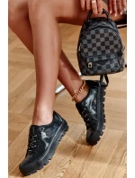 Módní lakované tenisky Big Star KK274044 Černá Módní lakované tenisky Big Star KK274044 Černá