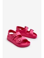 Dětské lehké sandály s přezkami BIG STAR NN374540 Fuchsie