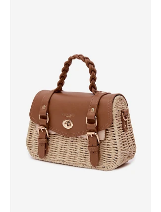 Malá Béžovo-Hnědá Taška S Pletem Marline