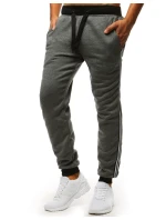 Pánské antracitové teplákové kalhoty FashionStreet UX3538