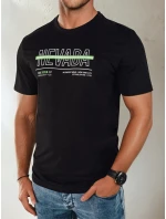 Pánské tričko s potiskem černé FashionStreet RX5437