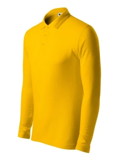 Pánské tričko Pique Polo LS (žluté)