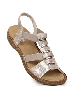 Dámské pohodlné nazouvací sandály Rieker 62850-90 Dámské pohodlné nazouvací sandály Rieker 62850-90