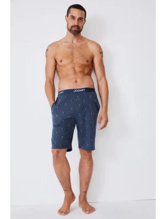 Pánské pyžamové kraťasy 500755H B90 tm. modré s tukanem - Jockey Pánské pyžamové kraťasy 500755H B90 tm. modré s tukanem - Jockey