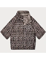 Oboustranná dámská bunda plus size s 3/4 rukávy Goodlookin cocoa/panther (M6-6308-358)