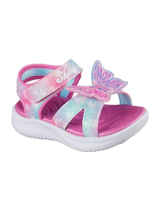 Skechers dětské sandály JUMPSTERS SANDAL BUTTERFLY BRITES 303109N PKMT