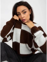 Jumper EM SW 1034 01.91 bílo-hnědý Jumper EM SW 1034 01.91 bílo-hnědý
