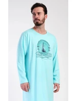 Pánská noční košile s dlouhým rukávem Jachting - Vienetta