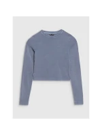 Dívčí úzký top s dlouhým rukávem 4F 4FJWSS25TLONF430-32S