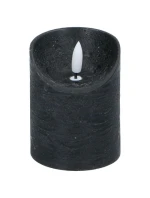 DEKORACE SVÍČKA 70x90MM LED VOSK ČERNÁ