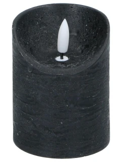DEKORACE SVÍČKA 70x90MM LED VOSK ČERNÁ