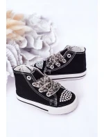 Dětské Tenisky Se Zirkony Černé Smile Dětské Tenisky Se Zirkony Černé Smile