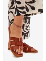 Dámské sandály na plochém podpatku Camel Mirona