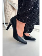 Dámské eko-kožené lodičky Sergio Leone – černé Dámské eko-kožené lodičky Sergio Leone – černé