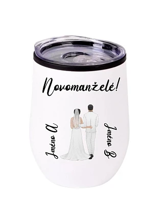 Personalizovaný termohrnek "BOWL" se svatebním párem Personalizovaný termohrnek "BOWL" se svatebním párem