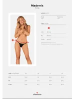 Svůdná tanga Maderris thong - Obsessive Svůdná tanga Maderris thong - Obsessive