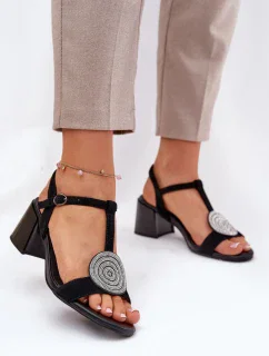 Sandály na podpatku model 211368 Step in style