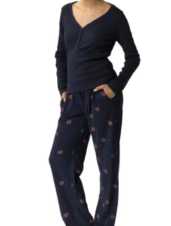 Dámské pyžamo NLP 482 dark blue - Atlantic