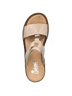 Pohodlné žabky Rieker W RKR681 beige Pohodlné žabky Rieker W RKR681 beige