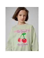 Dívčí volná mikina s kapucí 4F 4FJRSS26TSWSF2903-47S