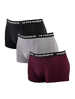 Le Coq Sportif pánské boxerky 3PAK černé šedé vínové Le Coq Sportif pánské boxerky 3PAK černé šedé vínové