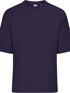 Daiber 8041 Těžké bio oversize tričko 02.8041 deep purple