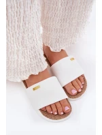 Dámské pantofle Big Star – bílé