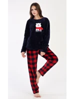 Dámské pyžamo dlouhé Méďa se šálou