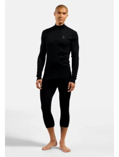 Pánské tričko Odlo BL TOP s želvovinovým výstřihem l/s ACTIVE WARM ECO velikost M Black