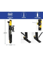 MINI ČERPADLO NA KOLO S MANOMETREM 2v1 ALU MICHELIN 8 bar (120PSI) pro děti