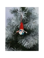 DEKORATIVNÍ PANENKA S TAŠKOU MODRÁ DÍVKA 7,5 CM