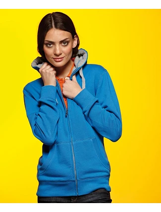 Daiber JN 962 Dámská mikina s kapucí "Lifestyle" 02.0962 cobalt/grey heather Daiber JN 962 Dámská mikina s kapucí "Lifestyle" 02.0962 cobalt/grey heather