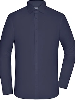 Daiber JN 1372 Popelínová košile slim fit s dlouhým rukávem 02.1372 navy