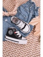 Dětské Tenisky Vysoké Se Zipem BIG STAR HH374188 Černé Dětské Tenisky Vysoké Se Zipem BIG STAR HH374188 Černé