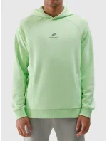 Pánská tepláková mikina bez zapínání a s kapucí z organické bavlny 4F - světle zelená Pánská tepláková mikina bez zapínání a s kapucí z organické bavlny 4F - světle zelená