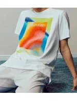 Pánské pyžamo NM2274E 13P - černá/bílá - Calvin Klein