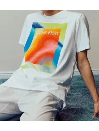 Pánské pyžamo NM2274E 13P - černá/bílá - Calvin Klein