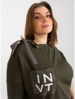 Dámská halenka EM BZ HW 20 478.42P Khaki tmavě zelená - FPrice Dámská halenka EM BZ HW 20 478.42P Khaki tmavě zelená - FPrice