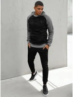 Pánská černá mikina FashionStreet BX5488