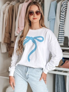 Dámská oversize mikina SOFTTIE bílá FashionStreet BY1376