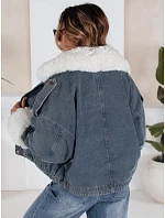 Zimní džínová bunda s kožešinou modrá FashionStreet TY5160 Zimní džínová bunda s kožešinou modrá FashionStreet TY5160