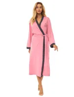 L&L 2505 dlouhý dámský viskózový župan M-2XL L&L 2505 dlouhý dámský viskózový župan M-2XL